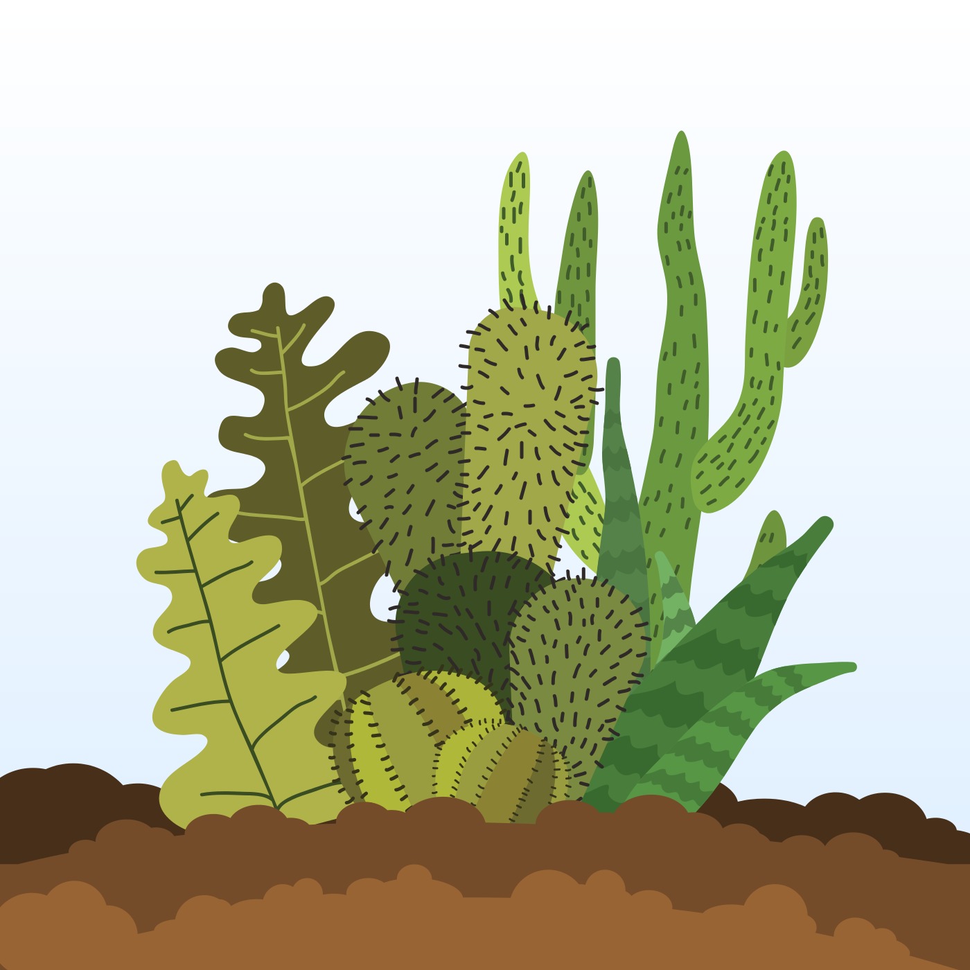 Download Succulents Illustration 184329 Vector Art at Vecteezy