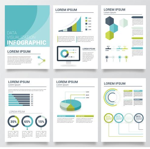 Plantilla de Vector de Visualización de Datos