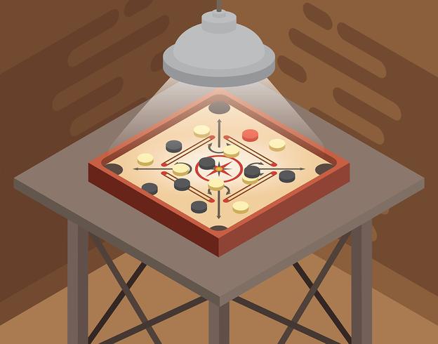 Ilustración Carrom vector