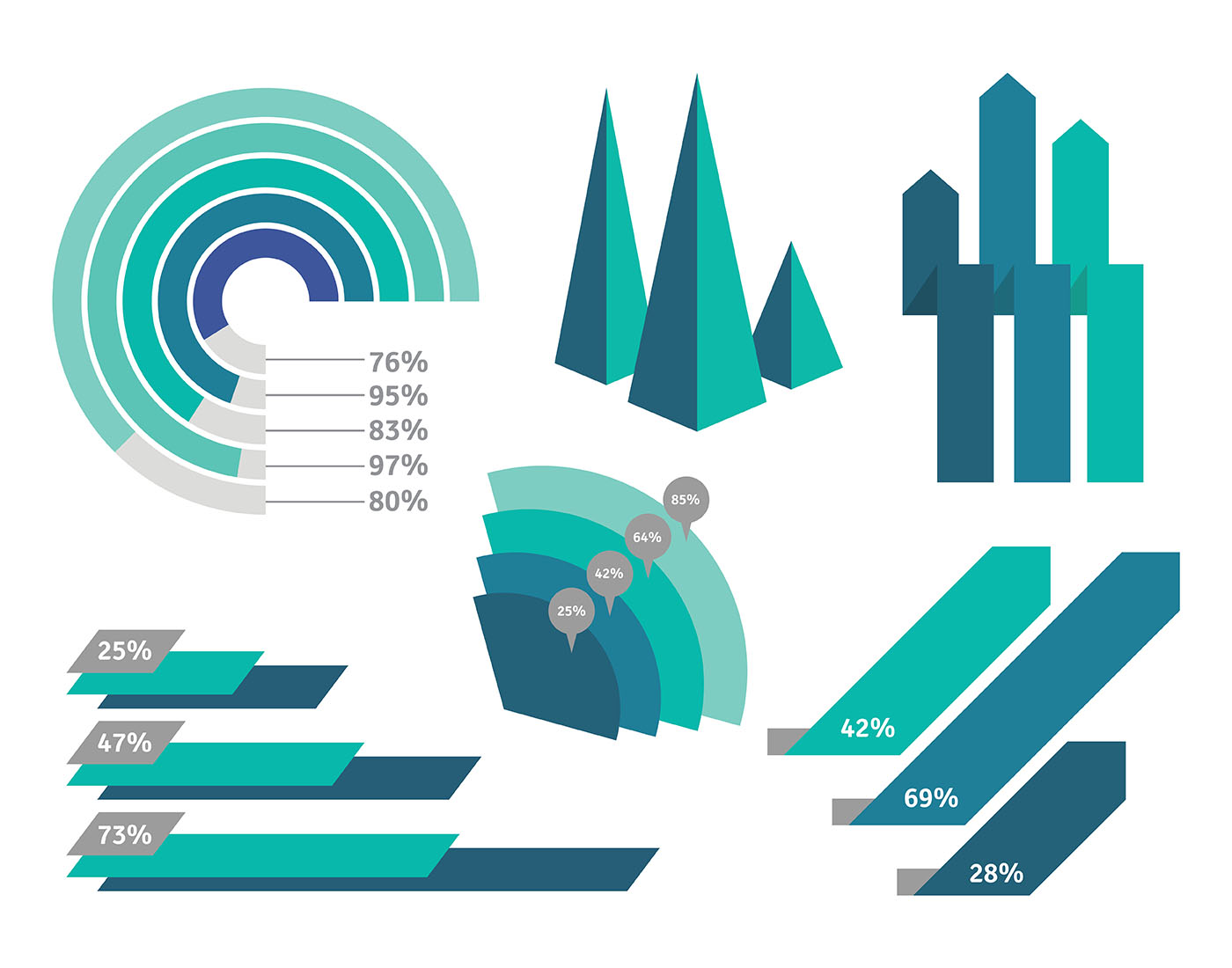 Data Visualization Vector Set 184376 Vector Art at Vecteezy