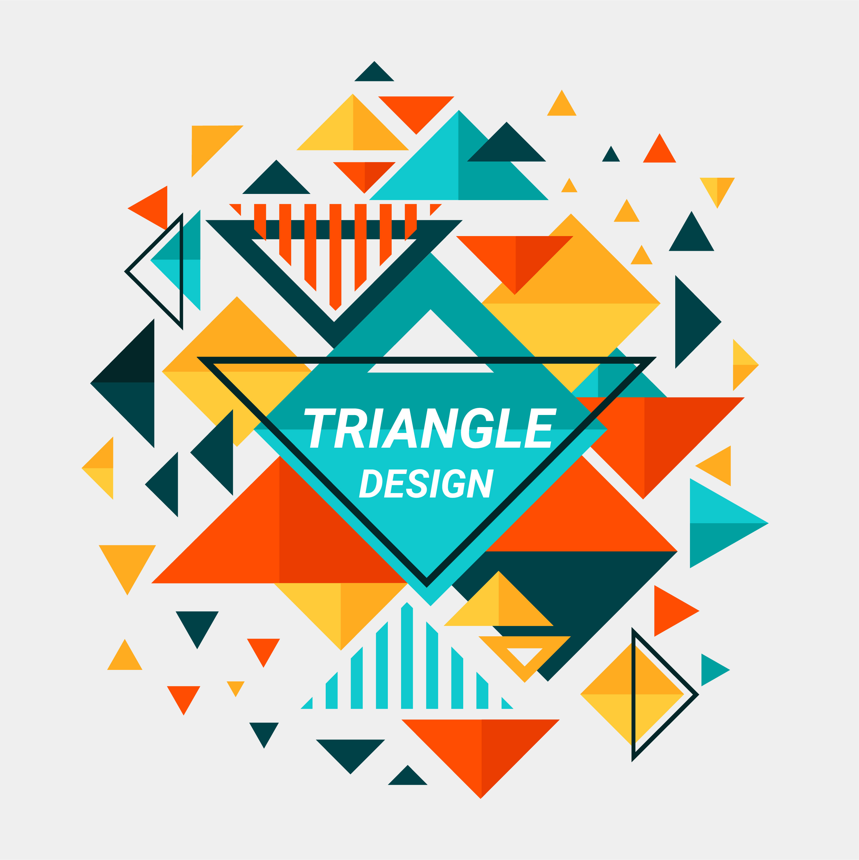 Color Full Abstract Triangle Design - Download Free ...