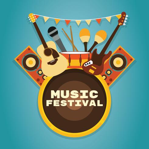 Music Festival Background vector