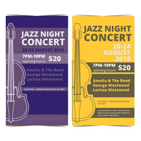 Vector Jazz Concert Posters