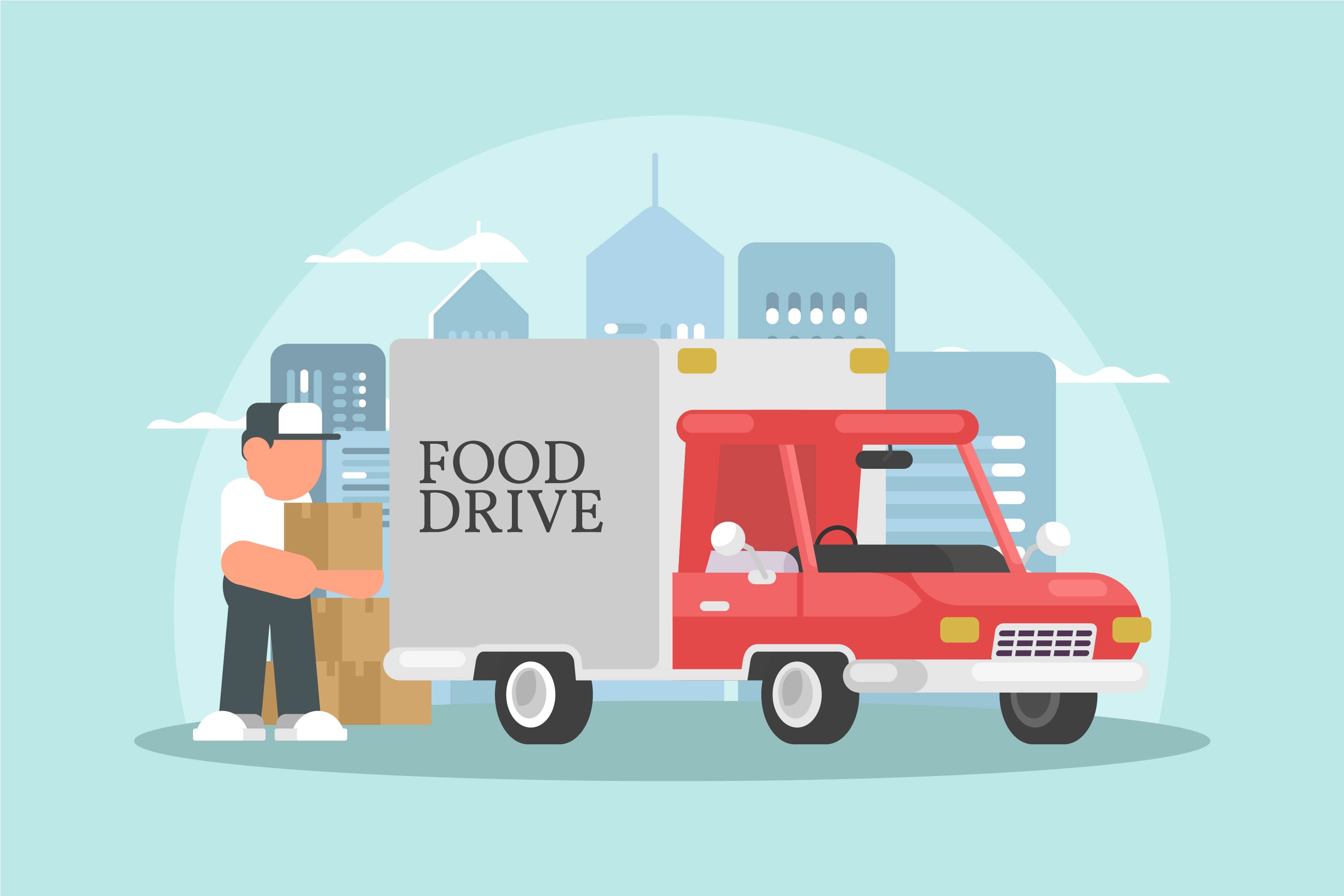 Flat fast. Drive illustration. Food Drive. Драйв вектор. Бесплатная загрузка иллюстраций человеческого.