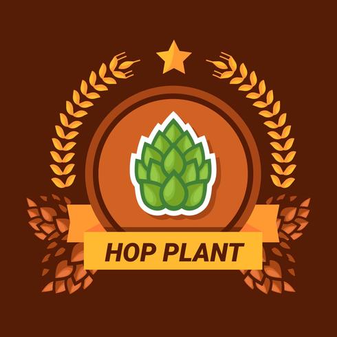 Hop Plant Logo vector