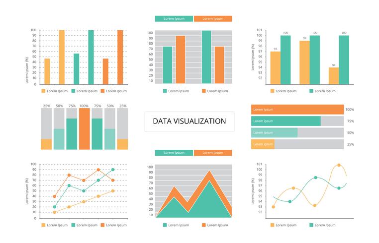 Data Visualization Diagram vector