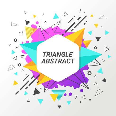 Abstract Triangle Background vector