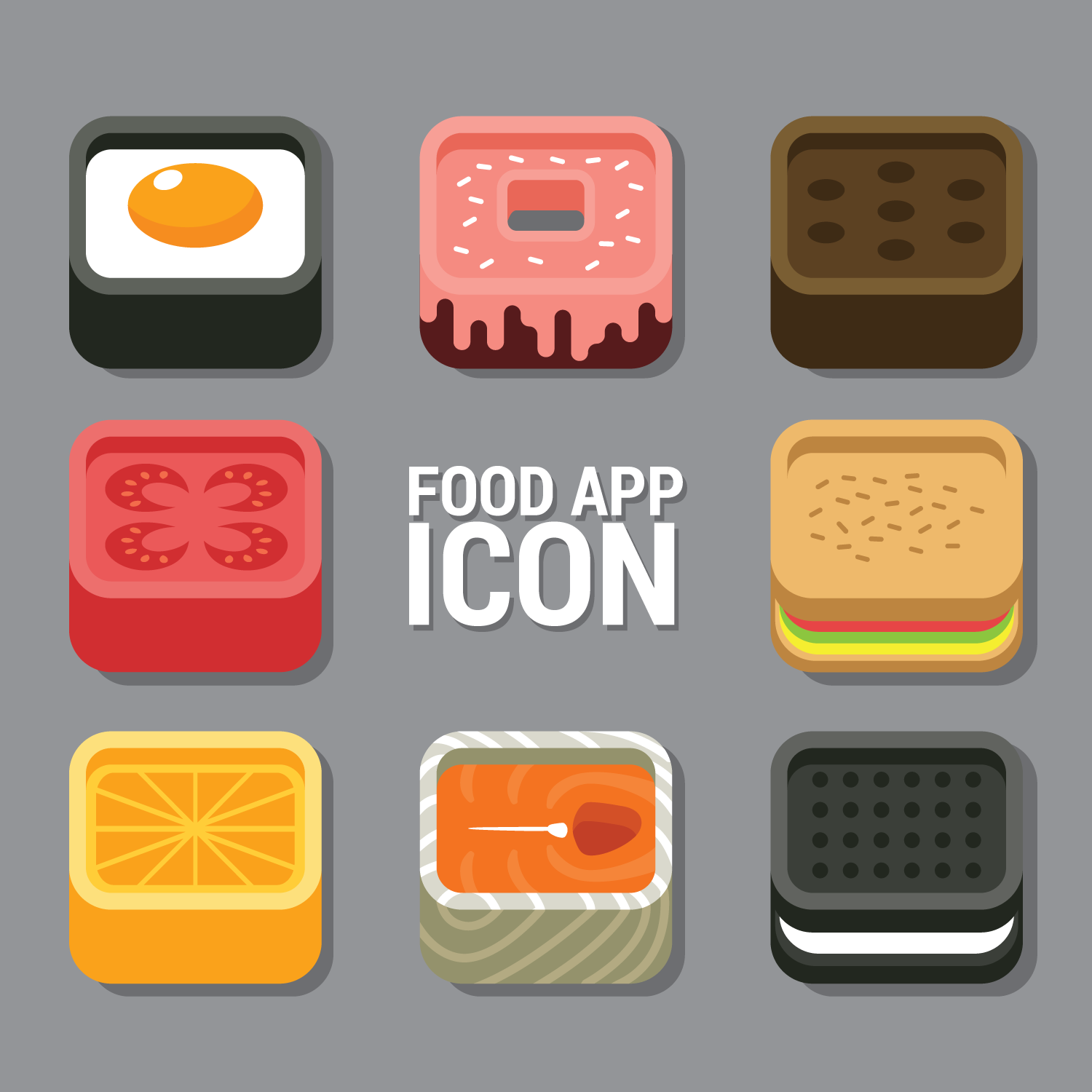Food App Icon 184642 Vector Art at Vecteezy