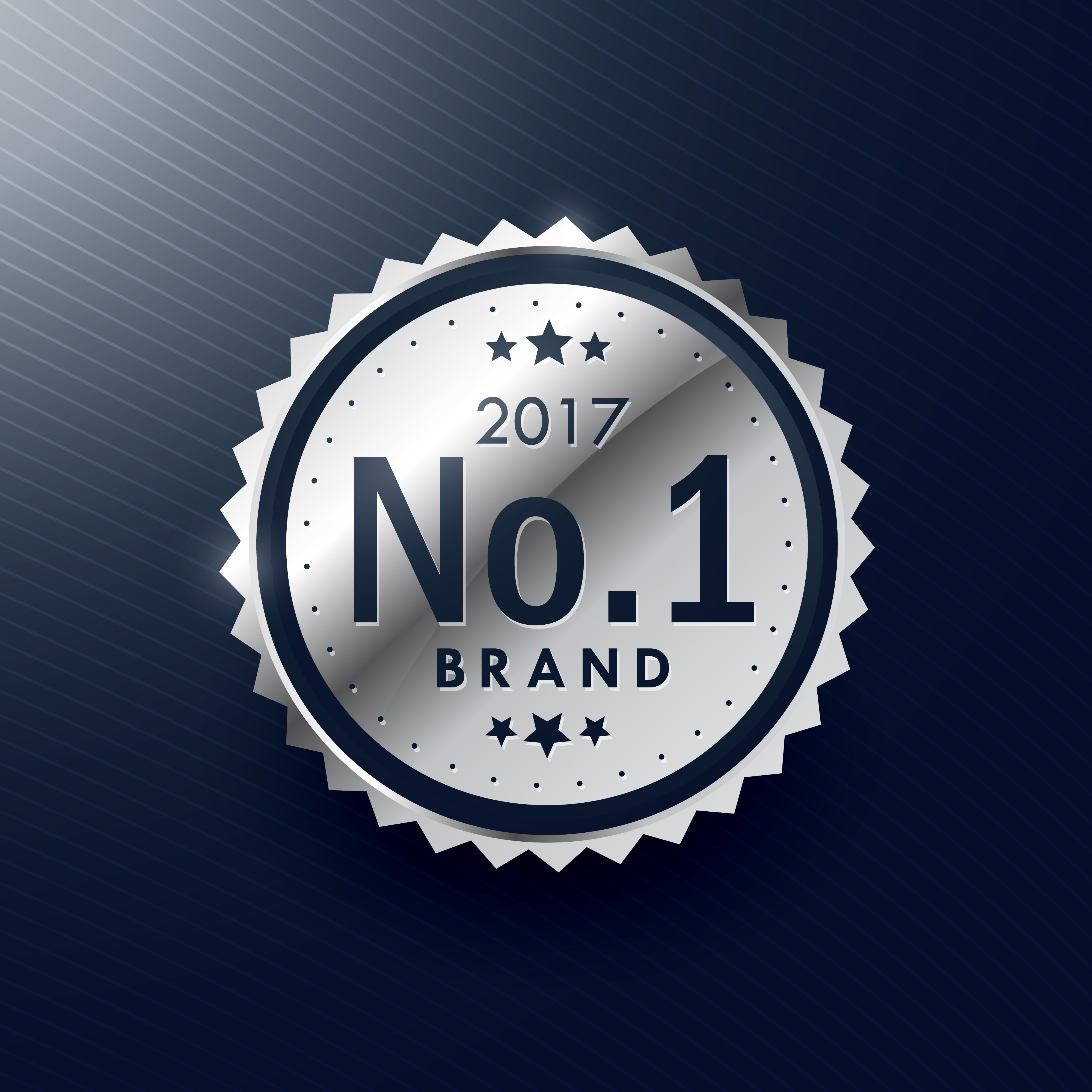 award vector sticker design label and badge silver  brand no.1 Download Free