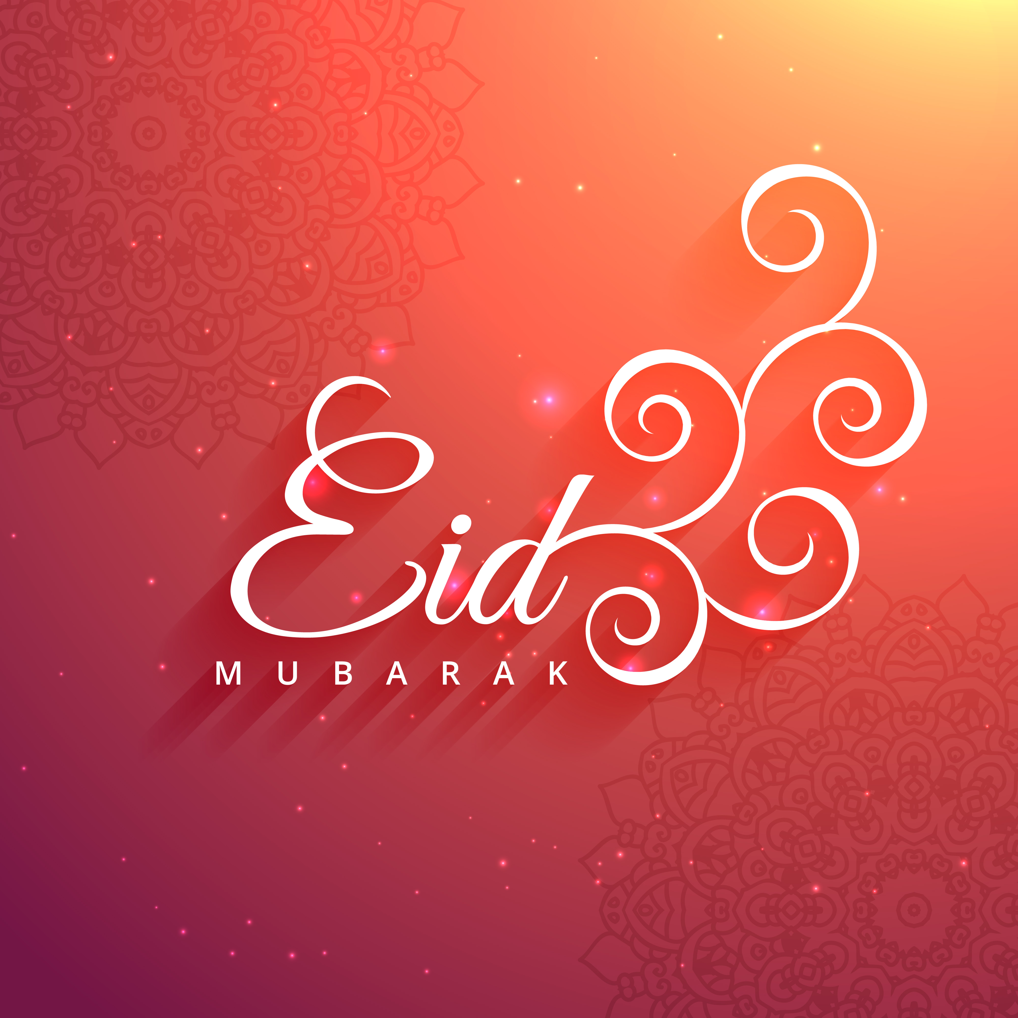 eid mubarak islamic festival celebration Download Free Vector Art