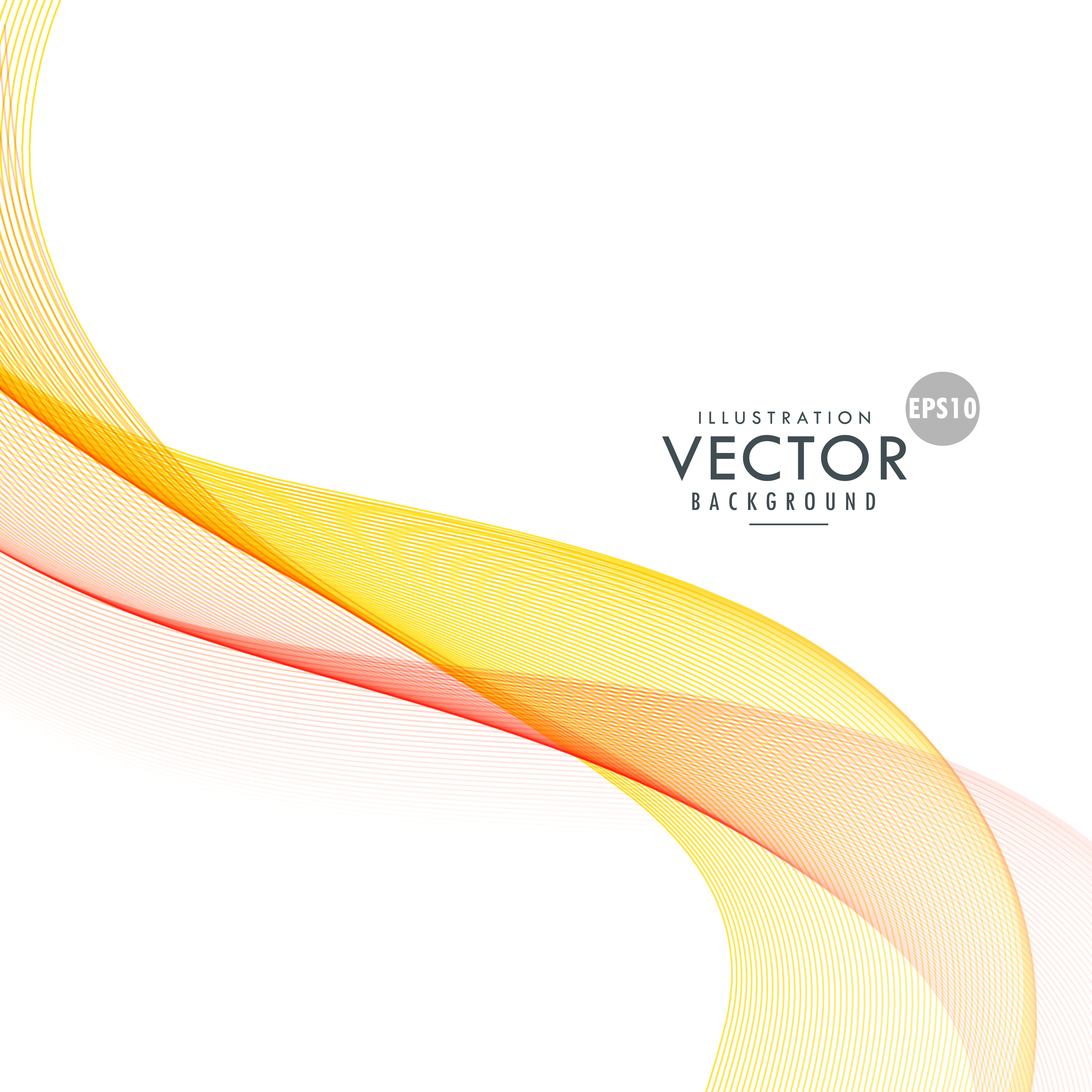 elegant yellow and orange wave background - Download Free ...