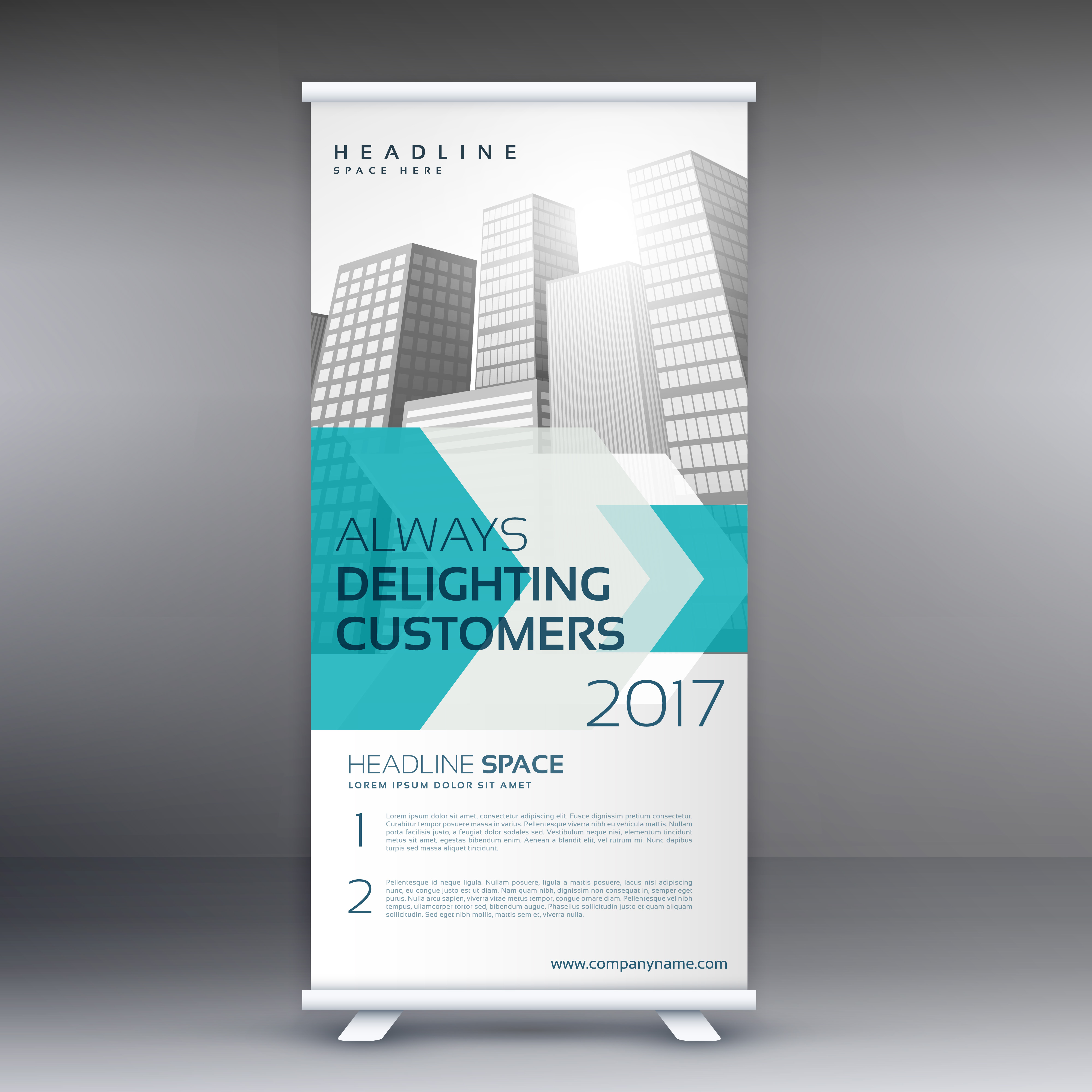 business marketing roll up banner design template Download Free