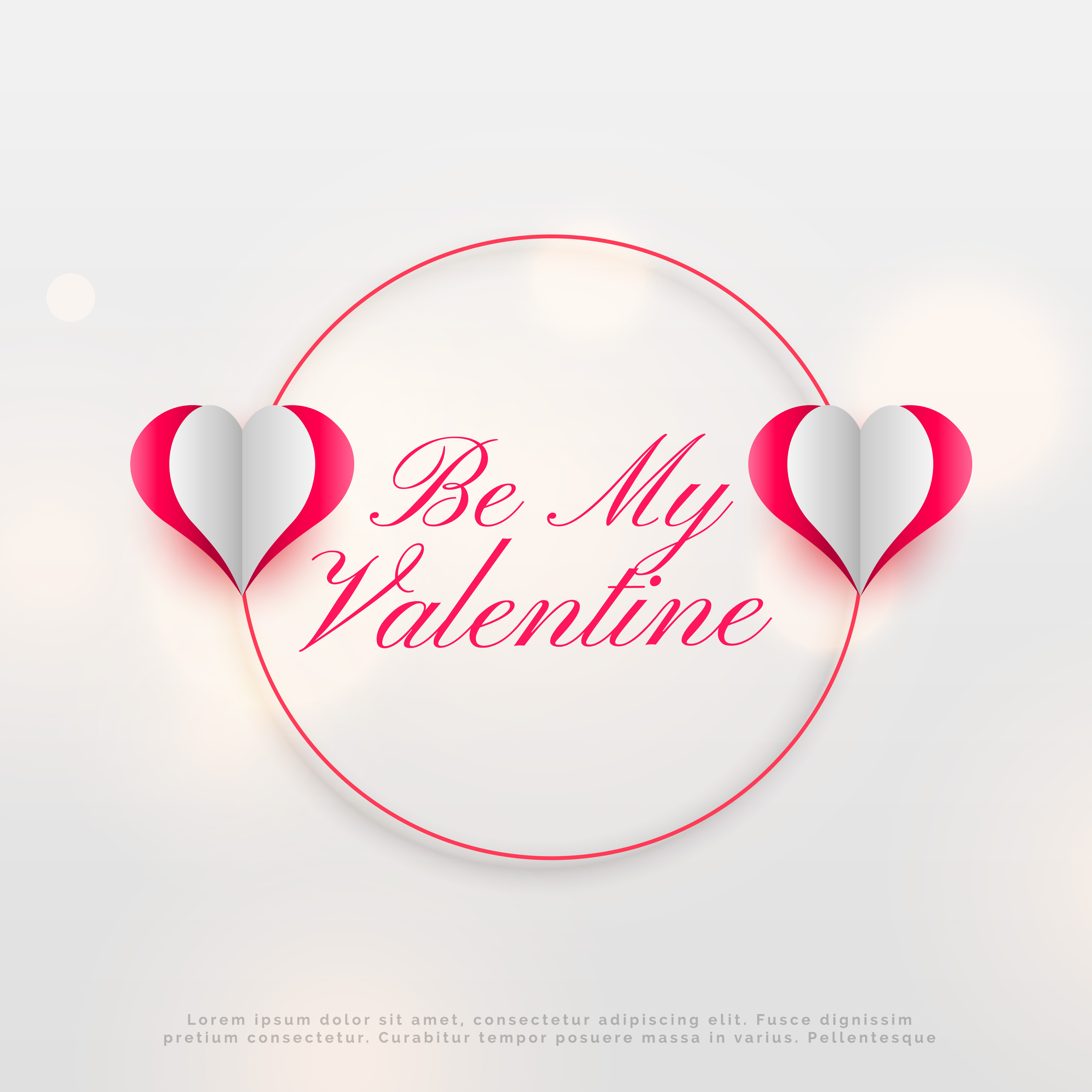 valentine's day message design with hearts - Download Free Vector Art, Stock Graphics ...