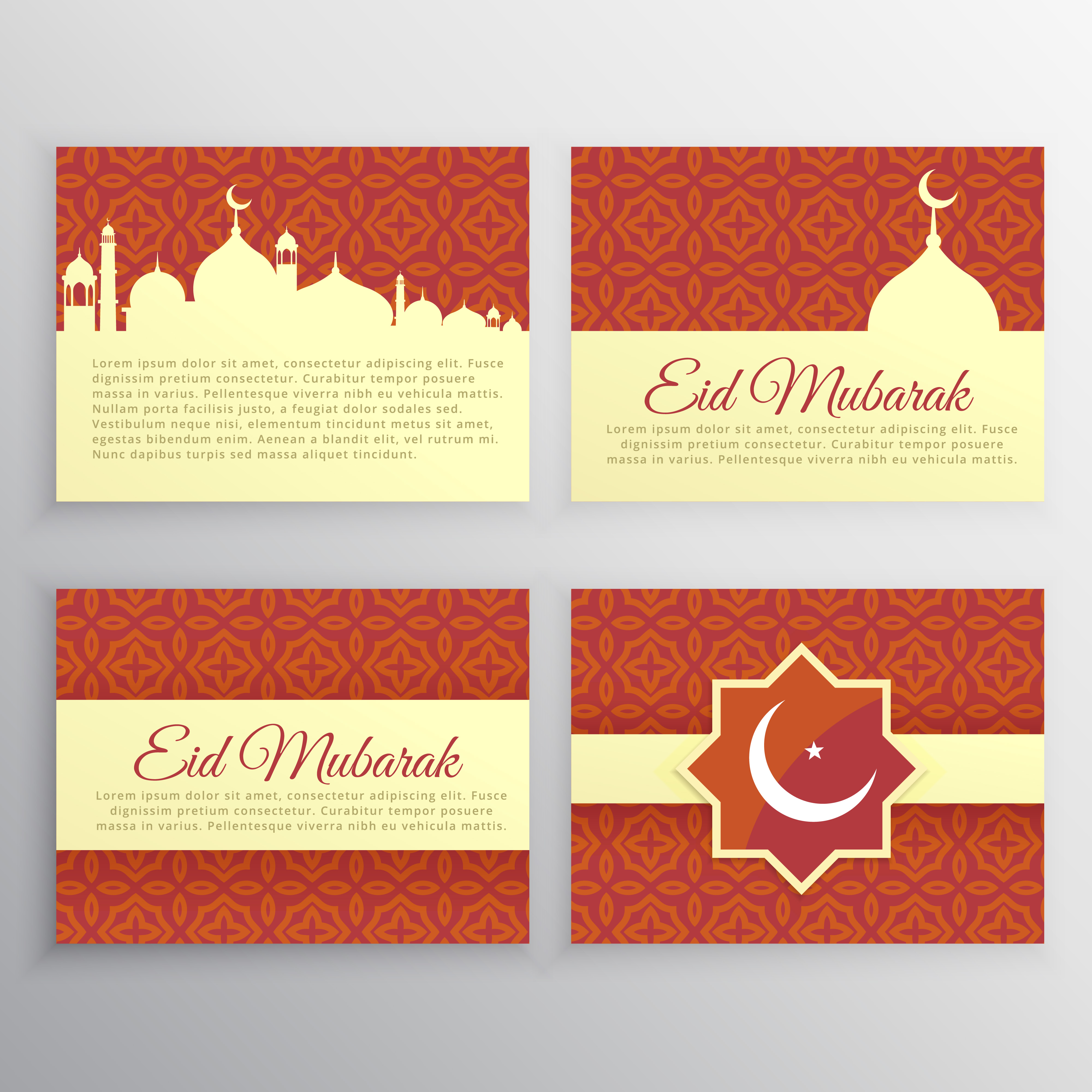 set of islamic cards Download Free Vector Art, Stock Graphics & Images