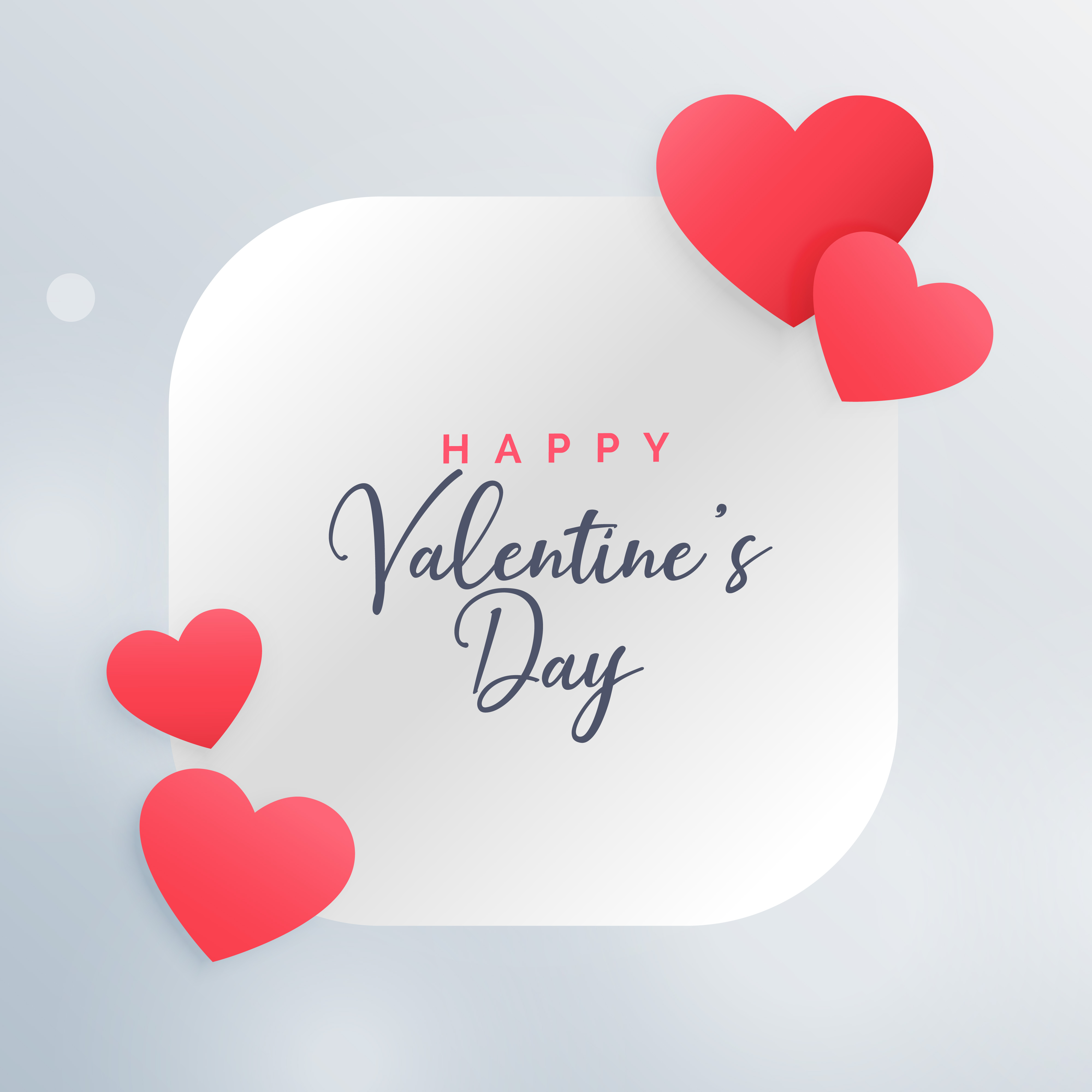 awesome love hearts frame beautiful valentine's day card