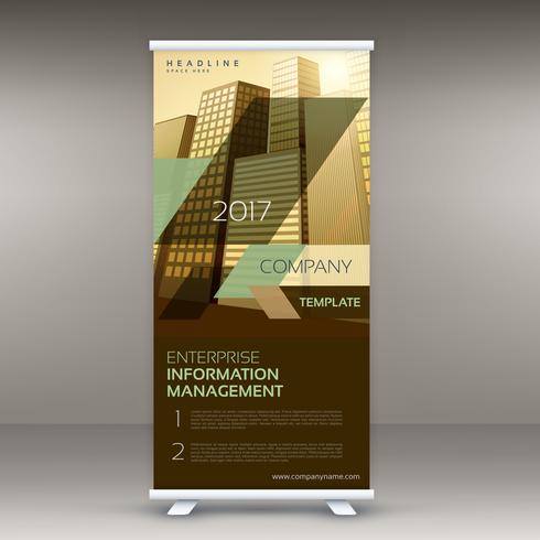 modern standee roll up banner design template for your business