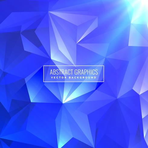 Design De Plano De Fundo Azul Abstrato Tri Ngulo Baixa Poli