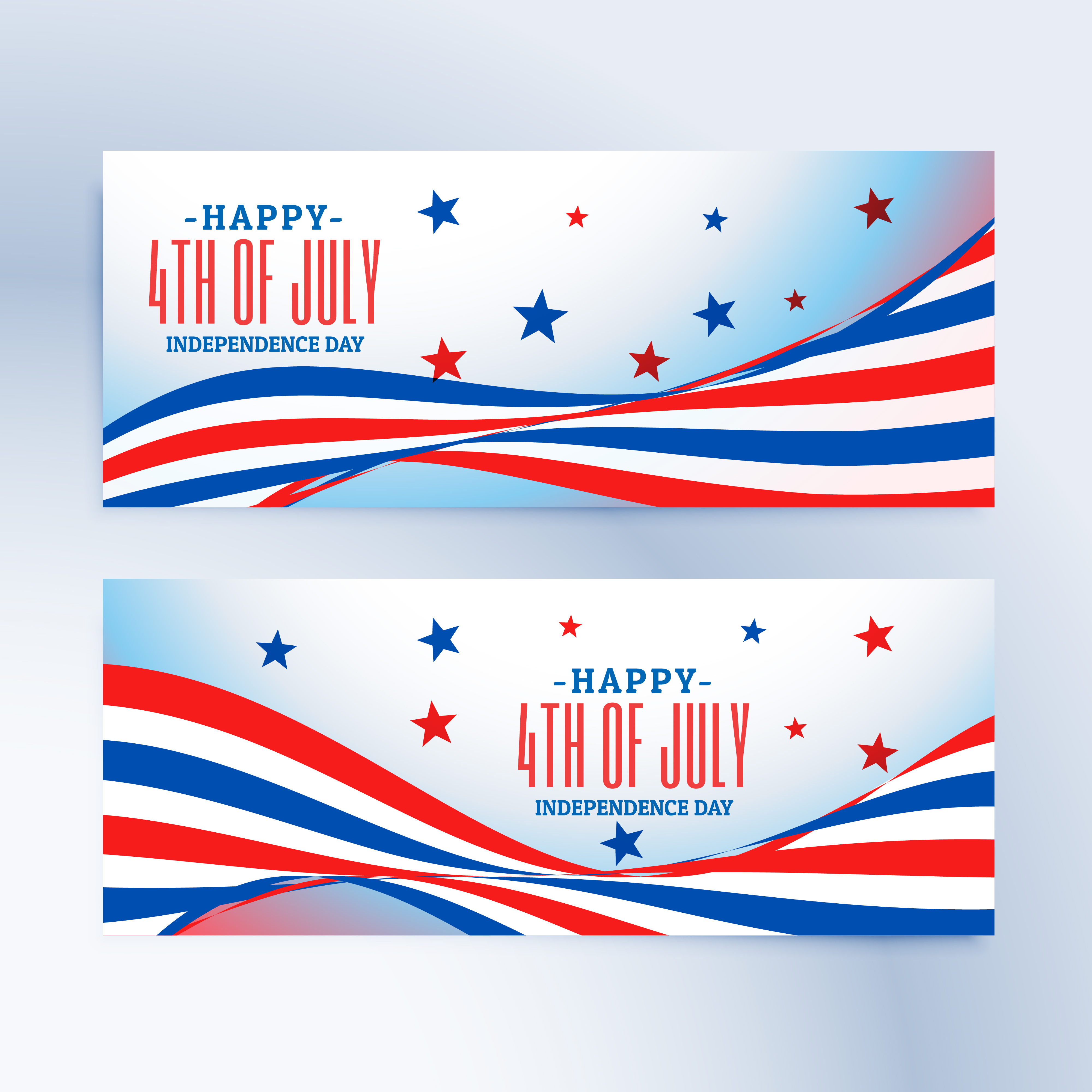 4th Of July Banners Set Download Free Vector Art Stock Graphics And Images