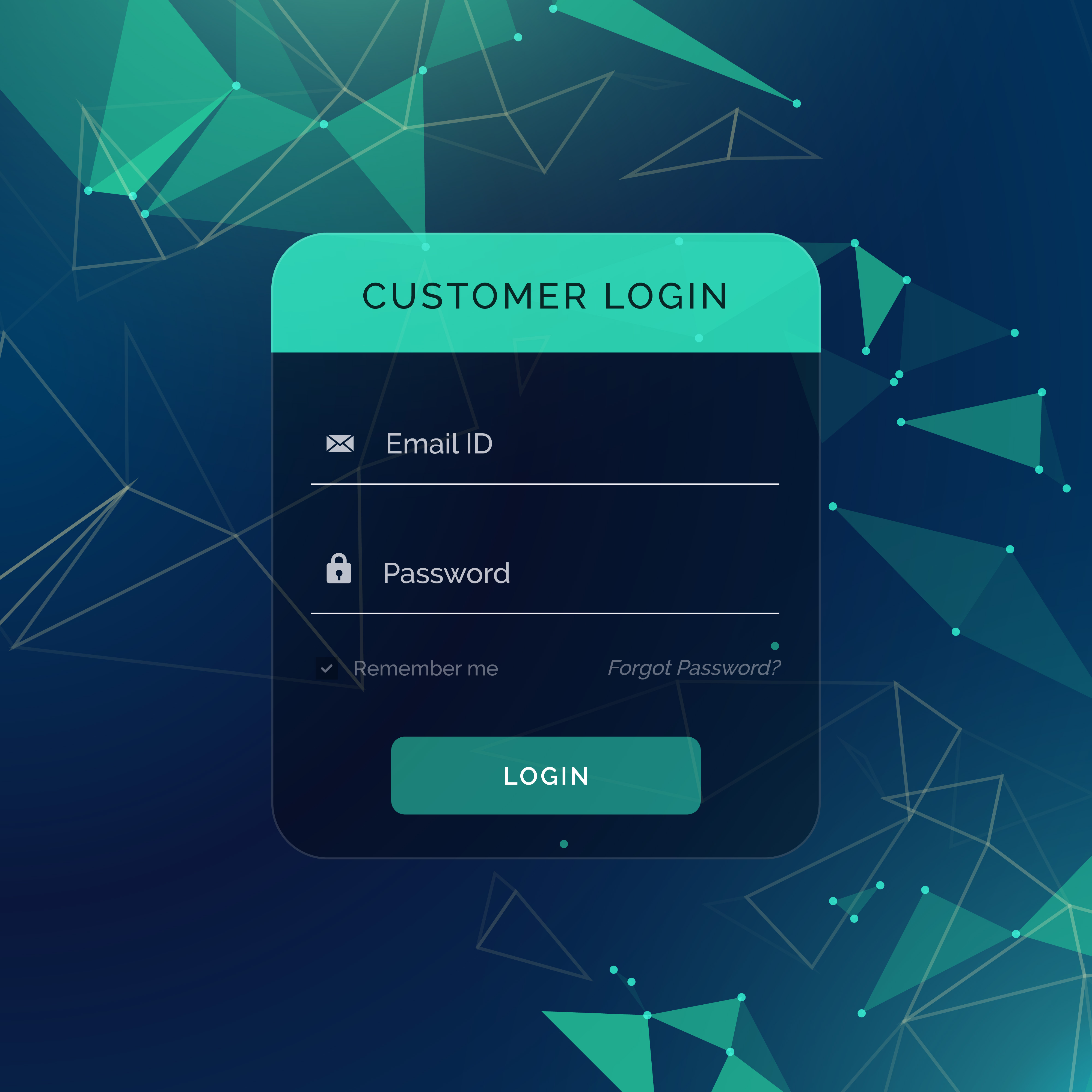 creative login form ui template for your web or app design Download