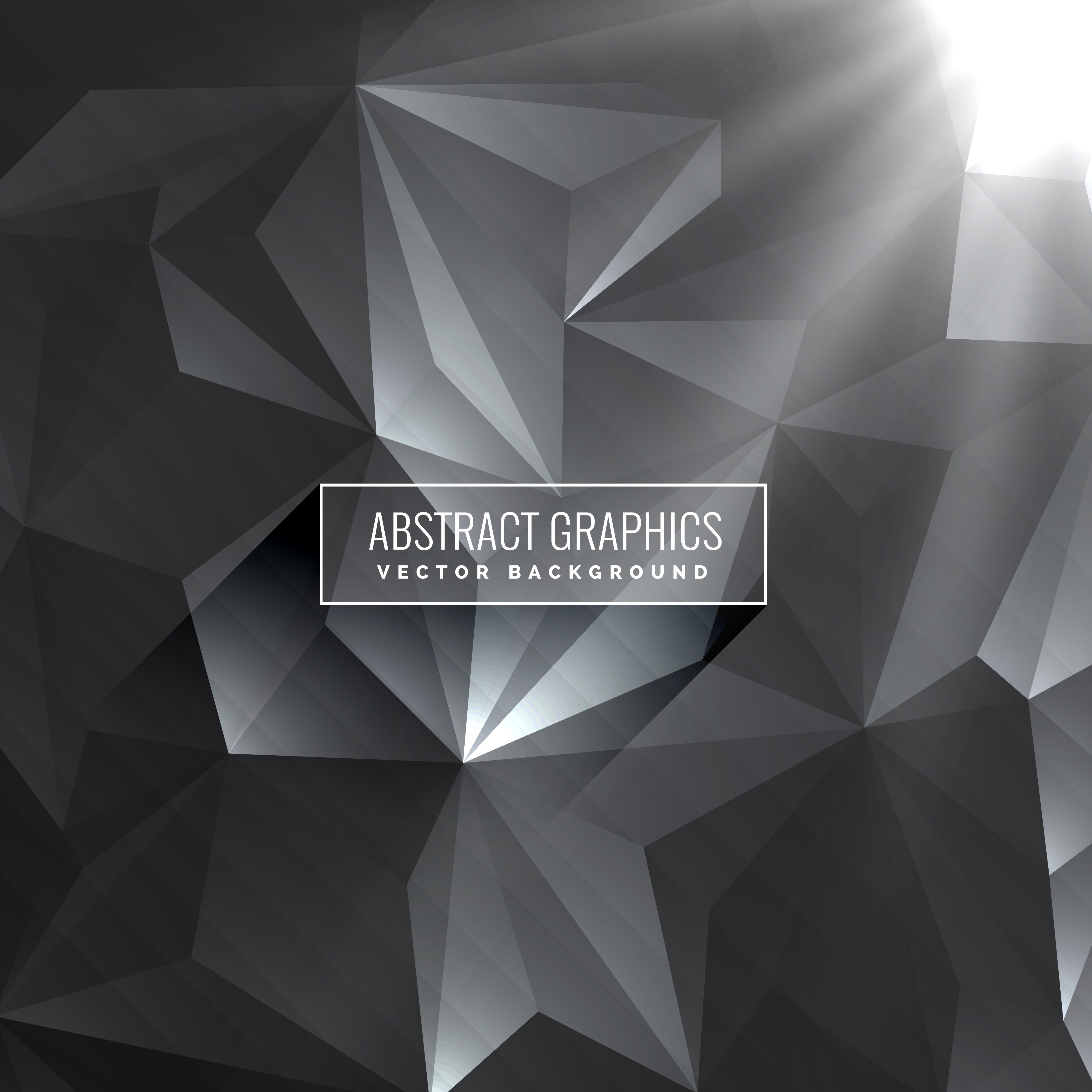 dark gray background made with poly shapes Download Free Vector Art
