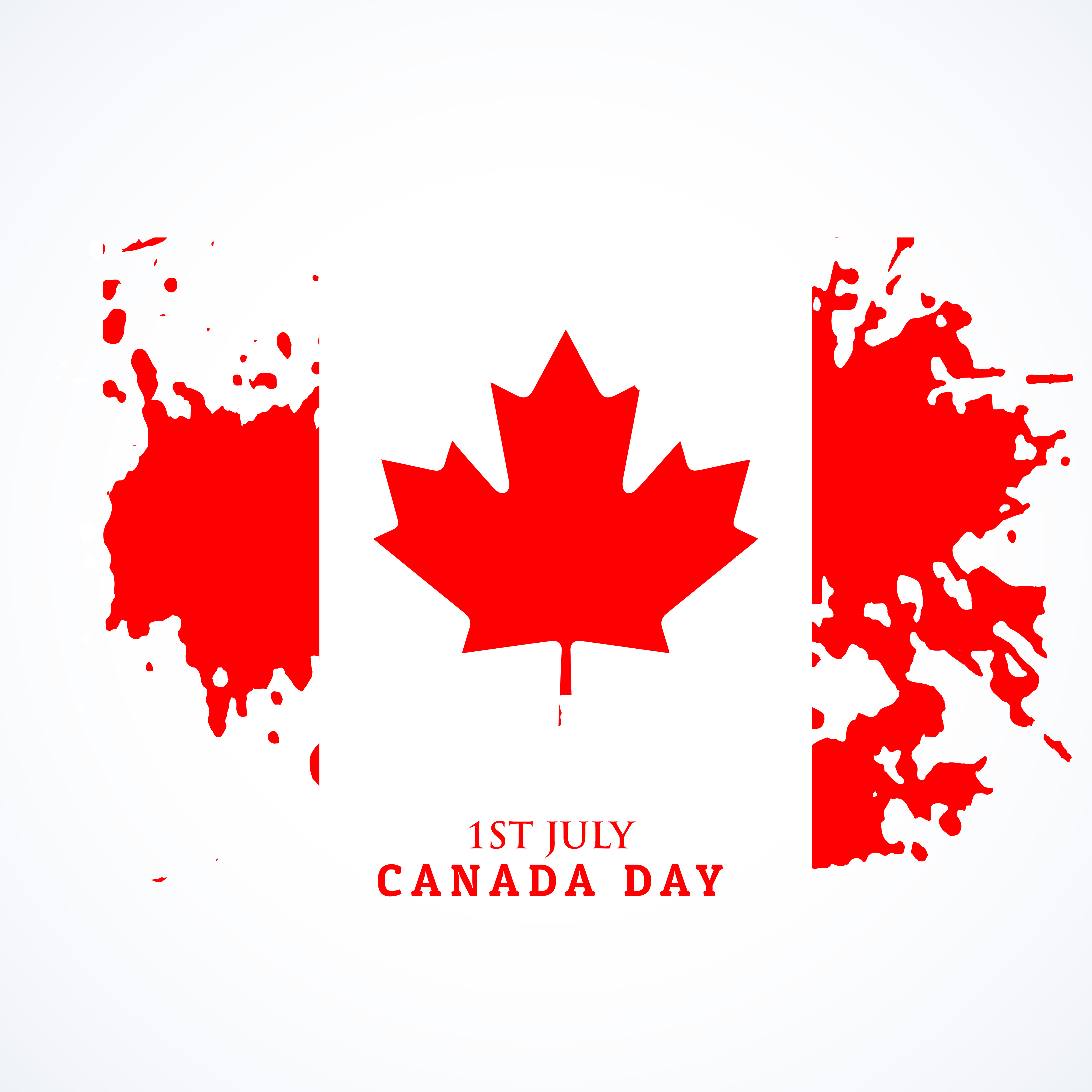 canadian flag in grunge style Download Free Vector Art