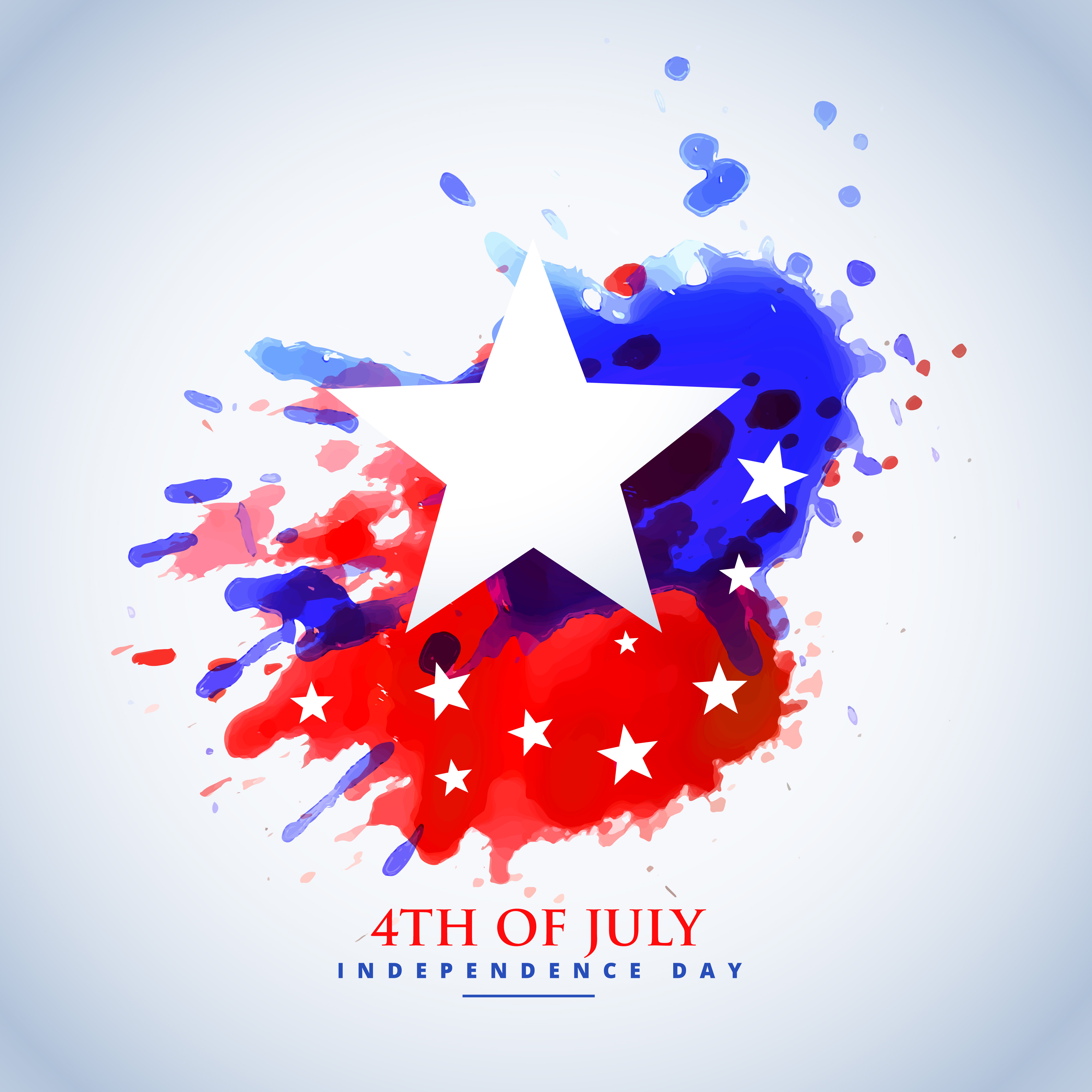 abstract watercolor american flag for 4th of july - Download Free