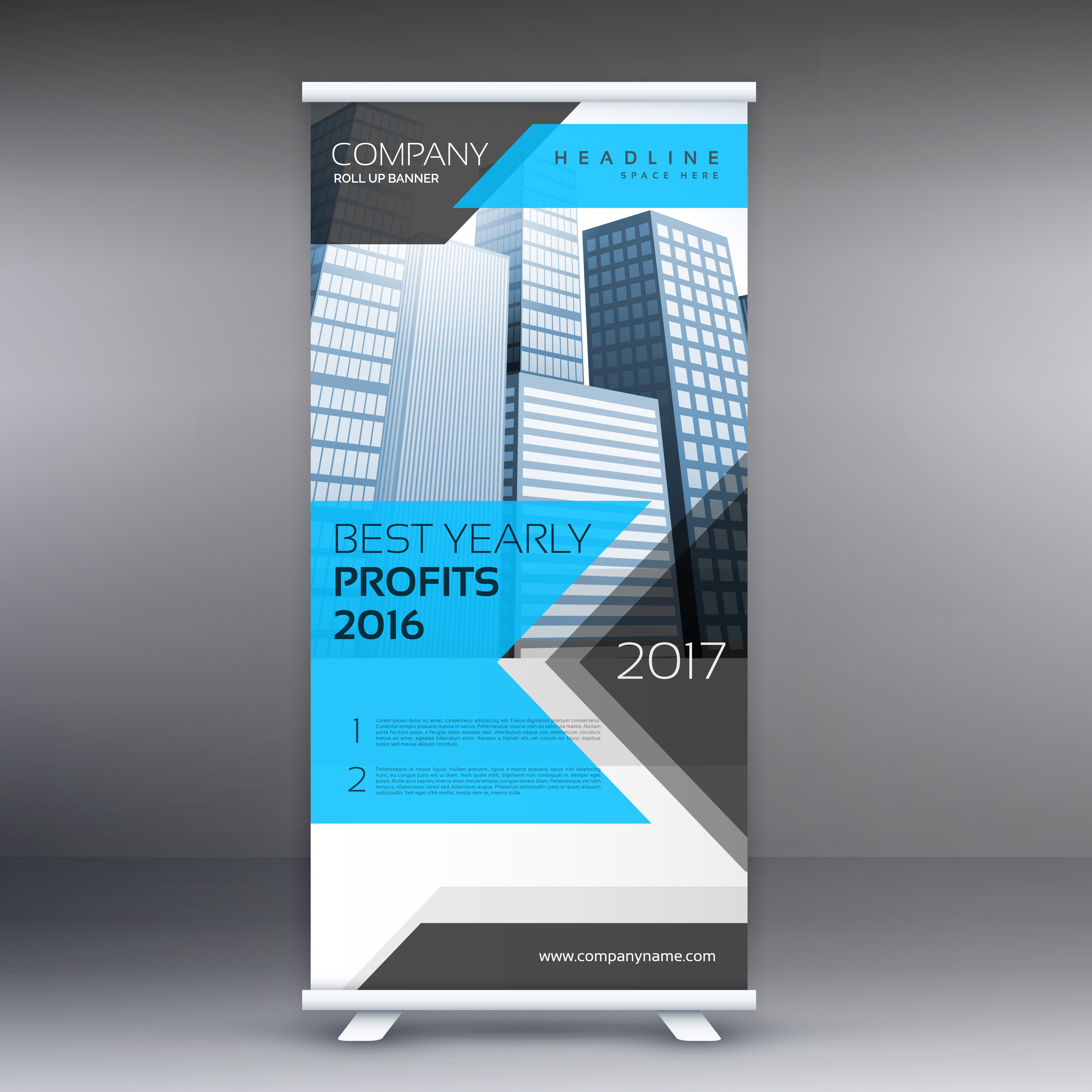 roll up stand banner template layout Download Free 