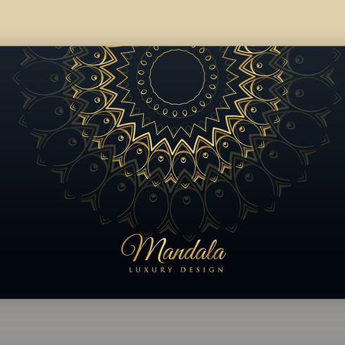 black luxury golden mandala poster design Download Free 