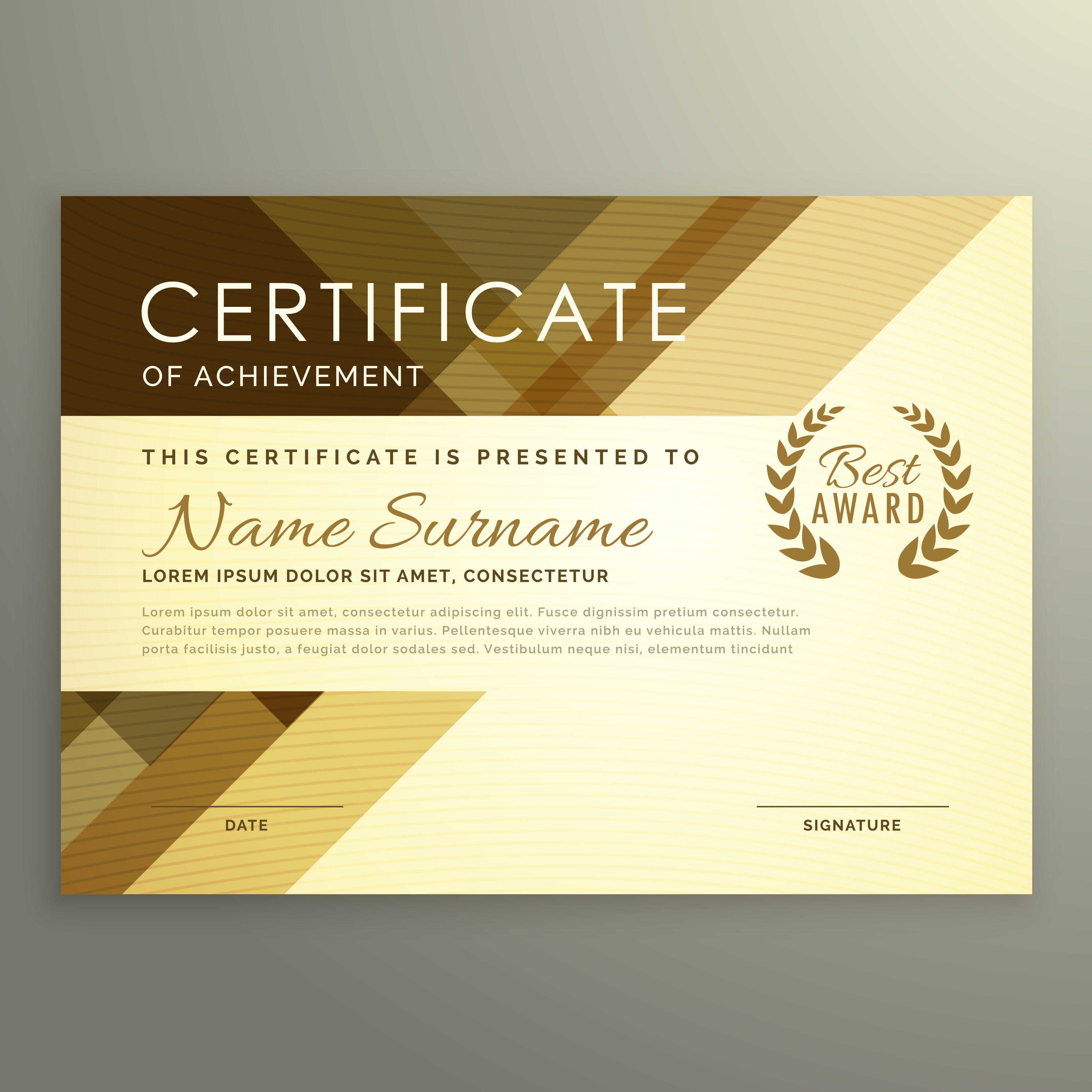 modern certificate design in premium style - Download Free Vector Art