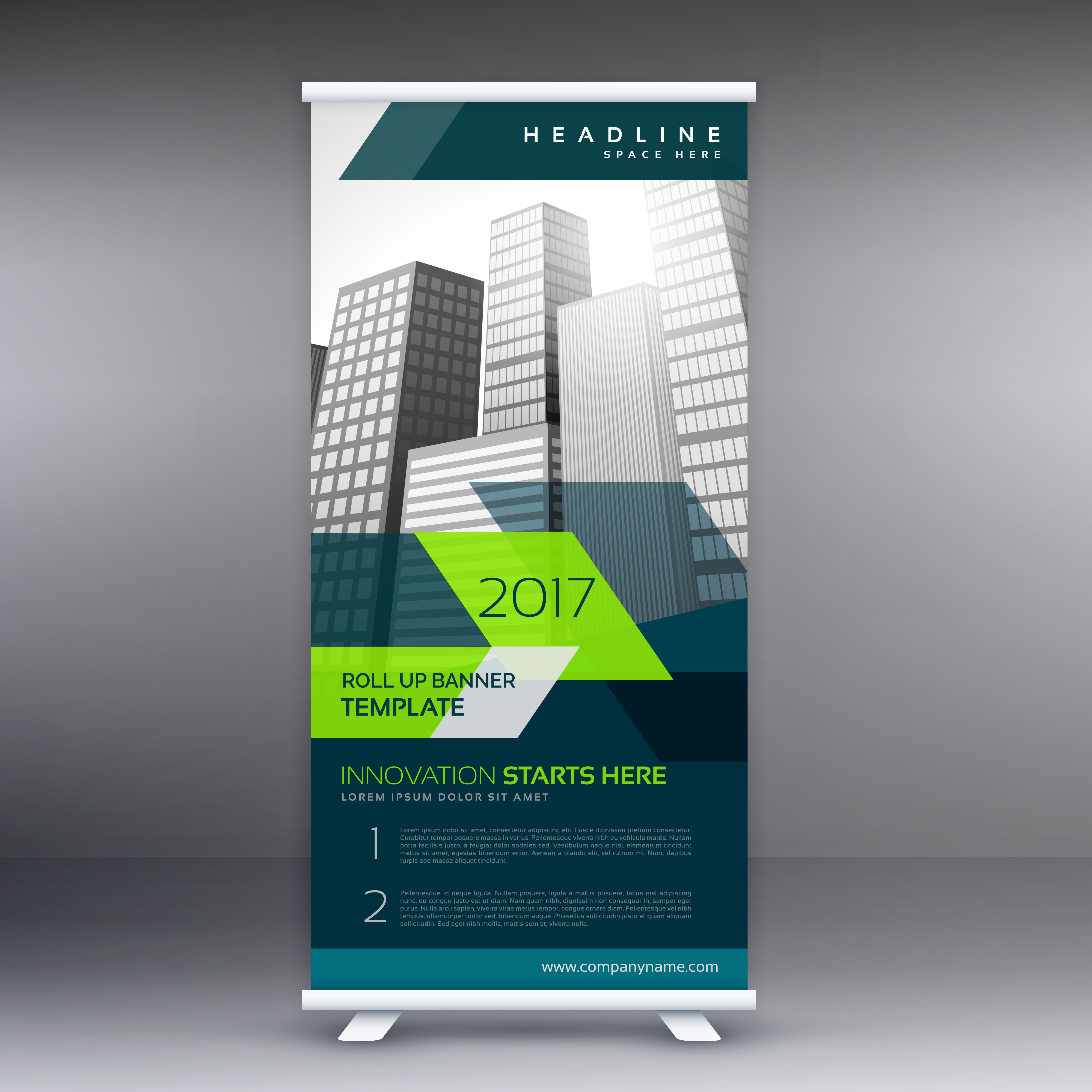  roll up banner stand template for your business 