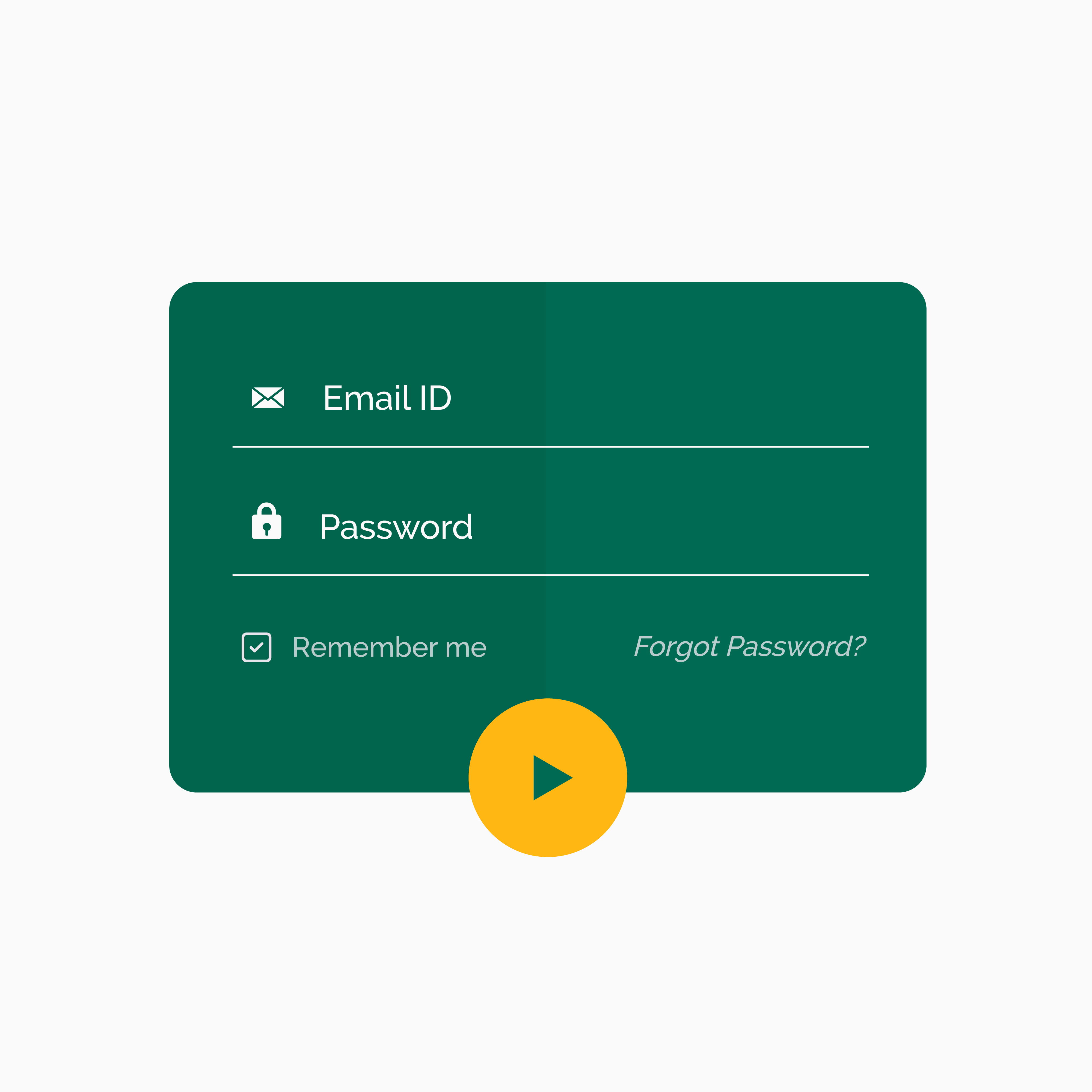 Flat Modern Login Form Ui Template Design Vector Image Riset