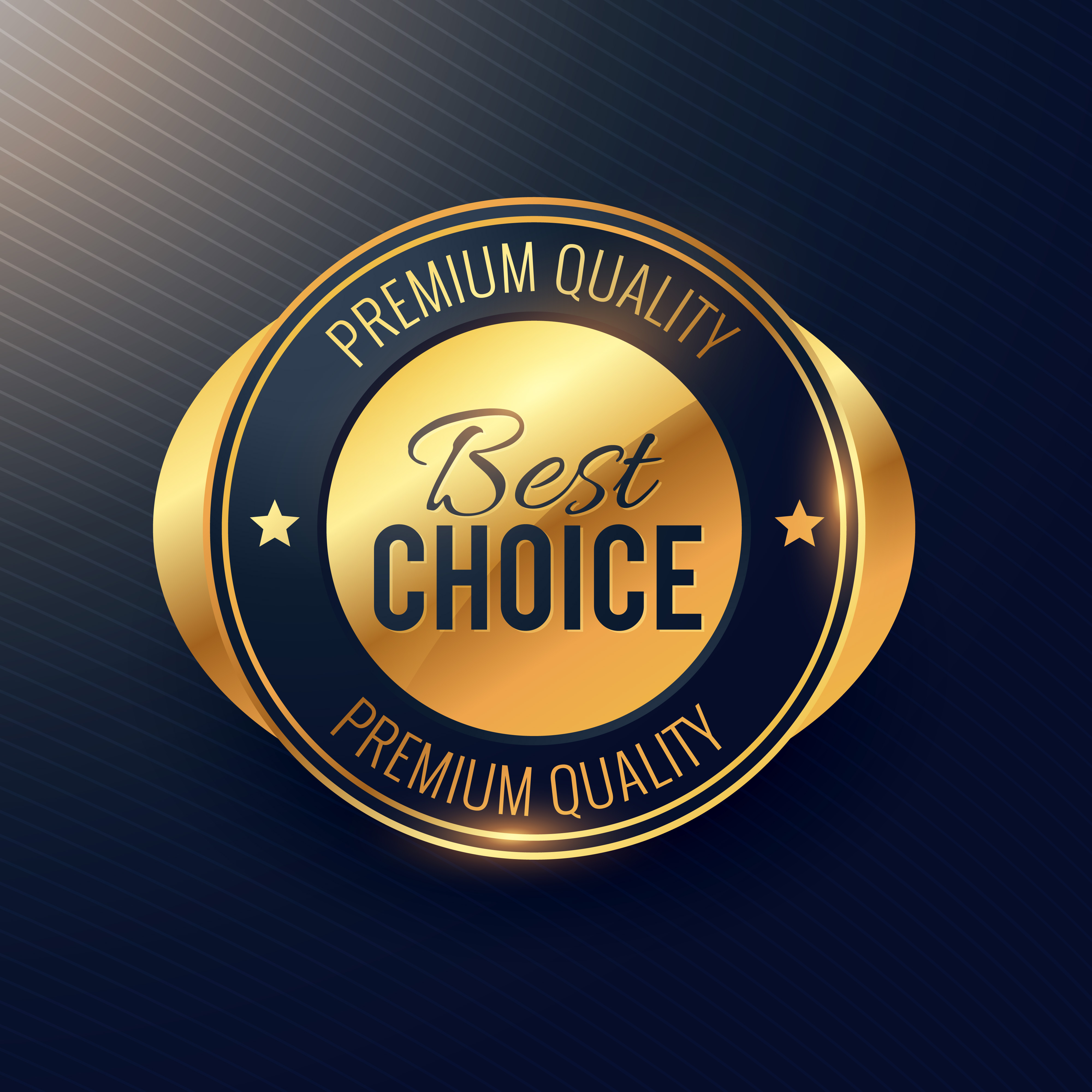 Best Choice Golden Label And Badge Design For Premium Quality