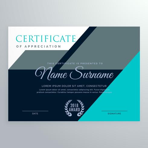 elegant appreciation certificate template design download free