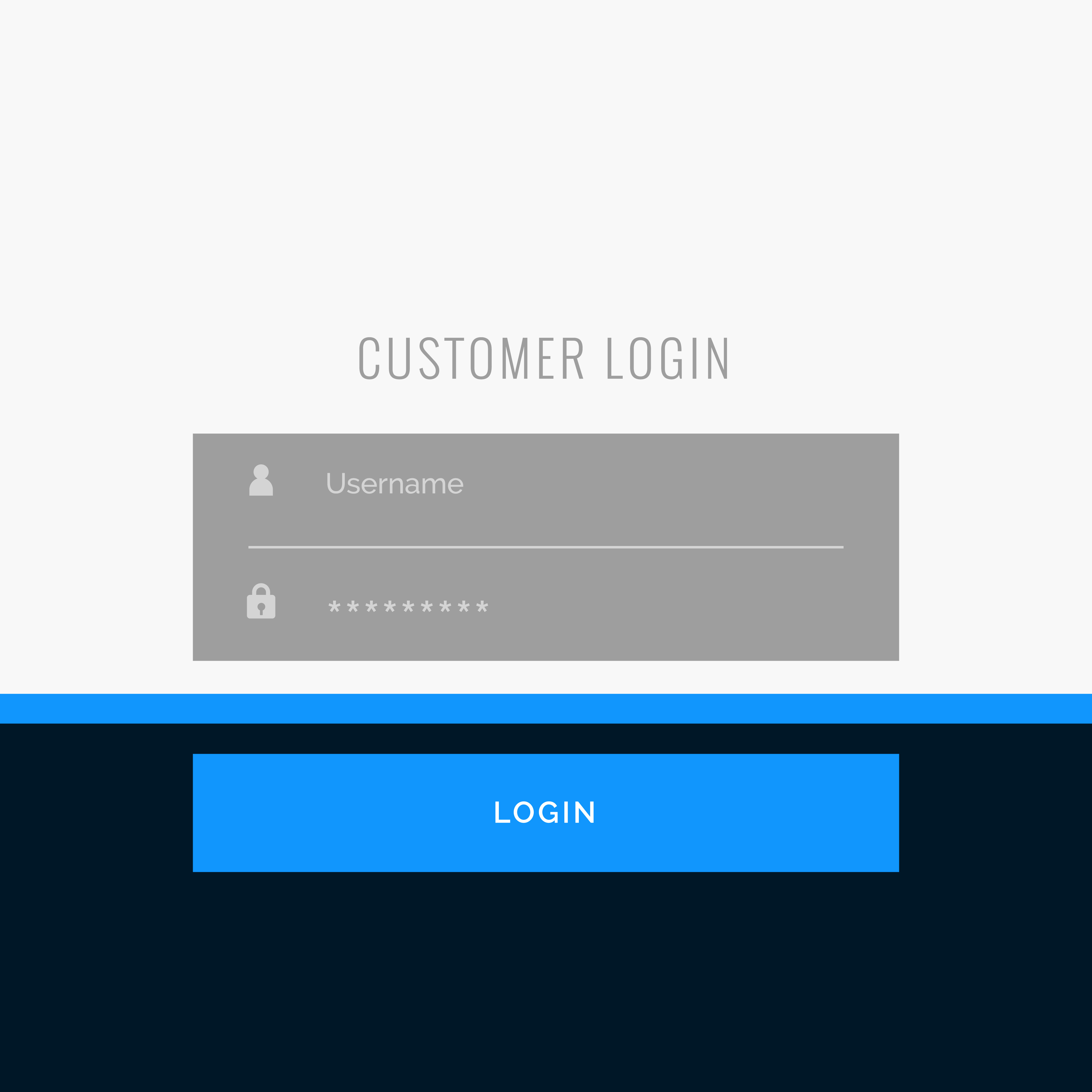 flat login form template design for your web or app ...