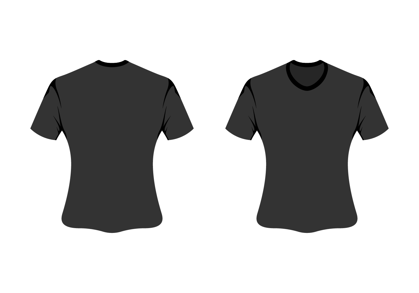 Download vector blank t-shirt template - Download Free Vectors ...