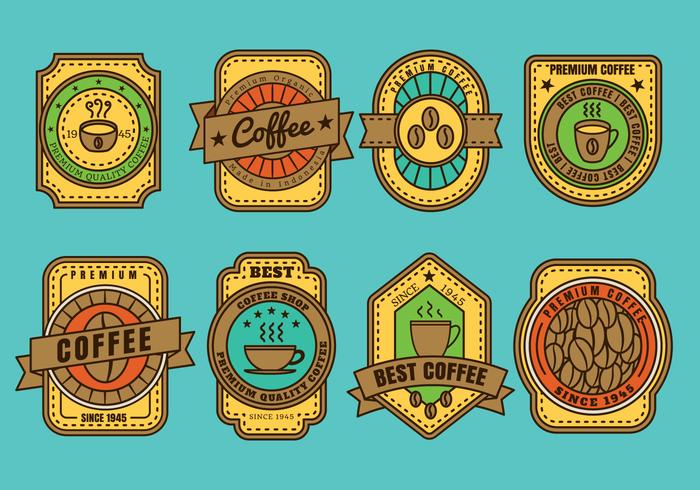 Coffee badge vector