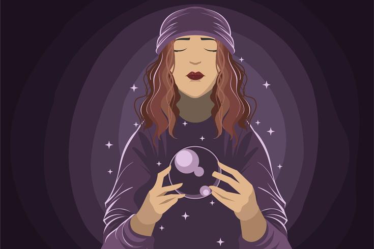 Fortune Teller Illustration vector