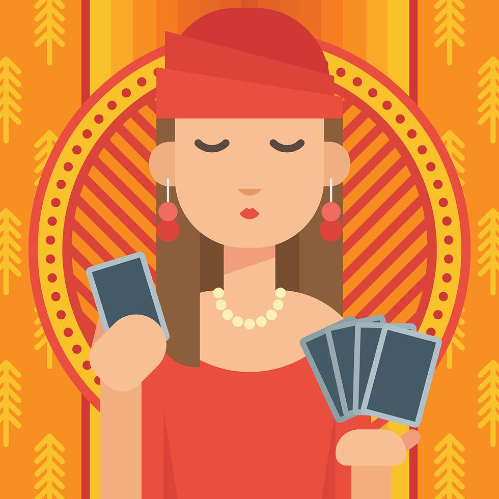 Fortune Teller Illustration 186976 Vector Art at Vecteezy