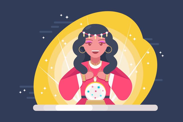 Fortune Teller Illustration vector