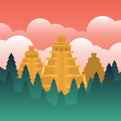 El-dorado La Ciudad Perdida De La Ilustración De Oro vector