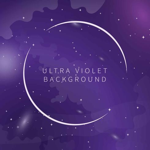 Ultra Violet Color With Galaxy Background Illustration vector