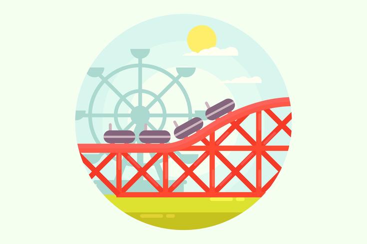 Rollercoaster Vector