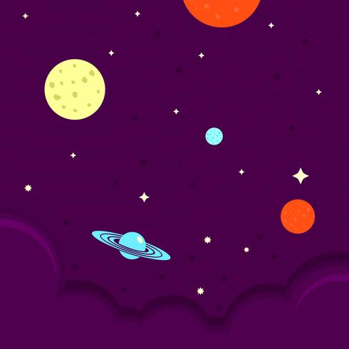 Ultra Violet Galactic Background Vector