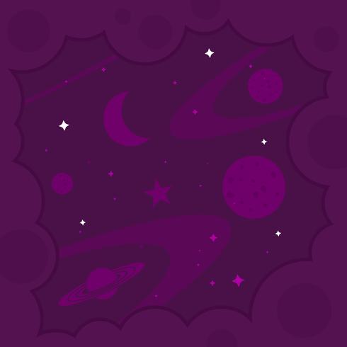 Vector ultravioleta del fondo galáctico