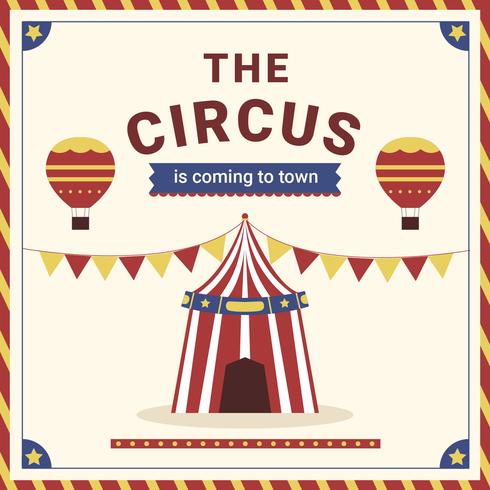 Circus Carnival Festive Poster vector