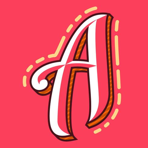 Letter A Typography Background vector