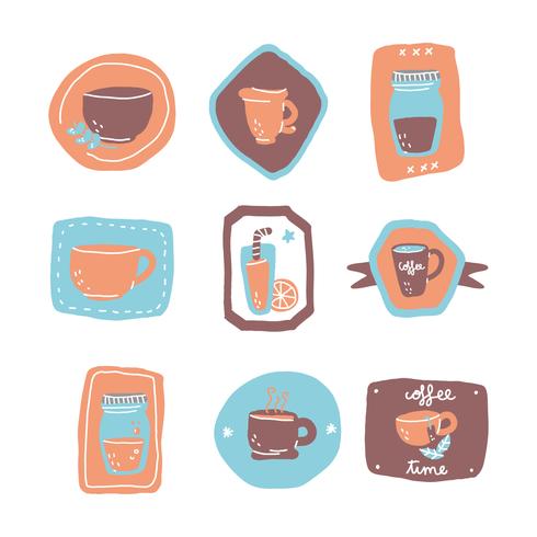 Set Of Colorful Drinks vector