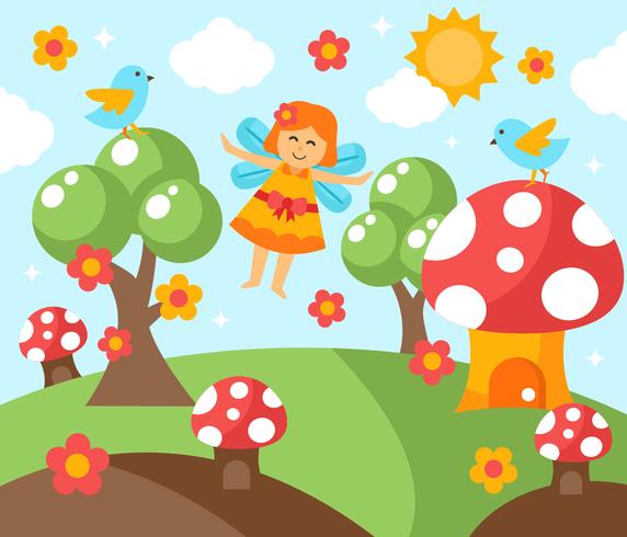 Fantasy Garden Vector