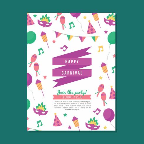 Colorful Carnival Poster vector