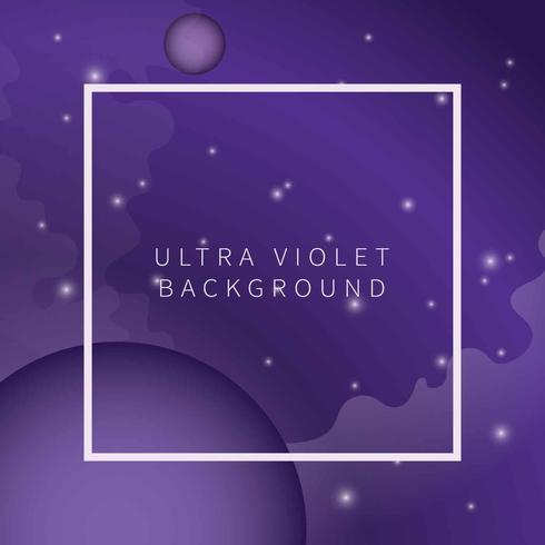 Ilustración ultravioleta con fondo de espacio vector